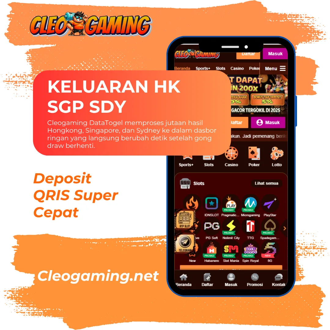 Cleogaming DataTogel 🌼 Keluaran HK SGP SDY & Prediksi AI